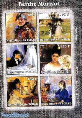 Berthe Morisot 6v m/s, imperforated
