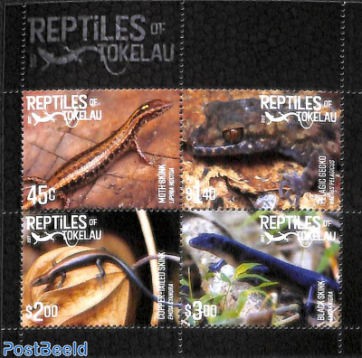 Reptiles of Tokelau 4v m/s