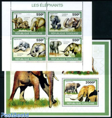 Elephants 5v (2 s/s)