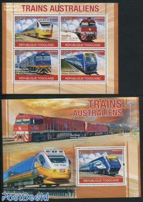 Australian trains 2 s/s