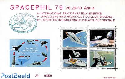 Spacephil 79 promotional sheet (no postal value)