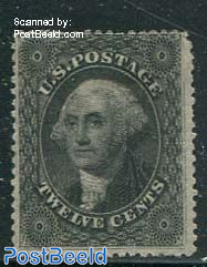 12c, George washington, unused hinged