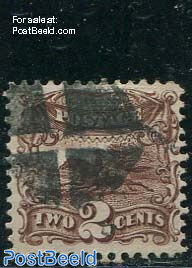 2c Brown, used