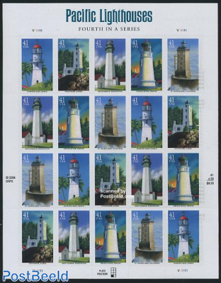 Lighthouses minisheet (with 4 sets)