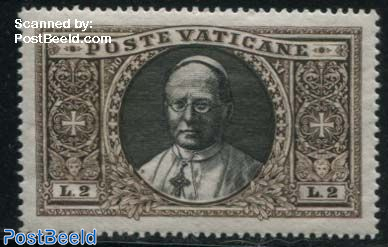 2L Pius XI, Stamp out of set