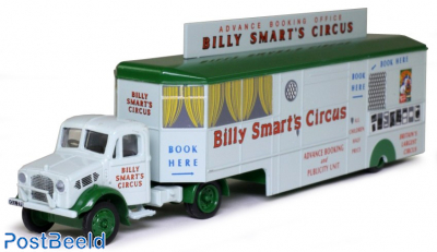 Bedford OX booking trailer, Billy Smart's Circus, scale 1:76