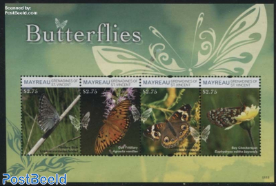 Mayreau, Butterflies 4v m/s
