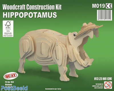 Hippopotamus Woodcraft Kit