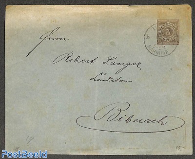 Envelope 3pf, used
