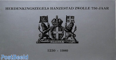 Booklet with 'Herdenkingszegels Zwolle'