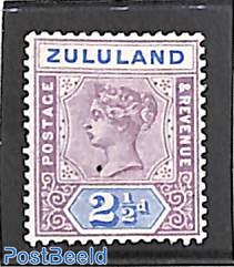 Zululand, 2.5d, Stamp out of set