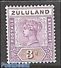 Zululand, 3d, Stamp out of set