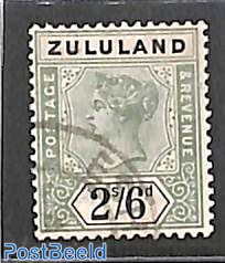 Zululand, 2/6sh, used