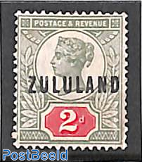 Zululand, 2d, Stamp out of set