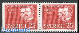 Nobel prize winners 1902 booklet pair