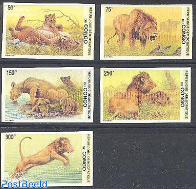 Lions 5v, Imperforated