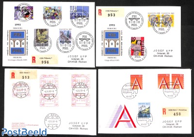 4 Special registered (FDC) covers