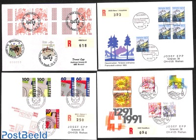 4 Special registered (FDC) covers