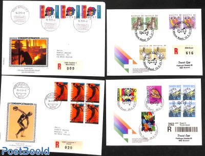 4 Special registered (FDC) covers
