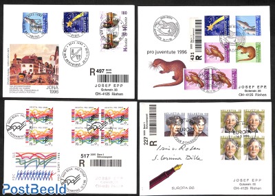 4 Special registered (FDC) covers