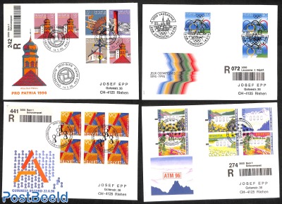 4 Special registered (FDC) covers