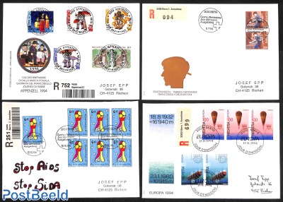 4 Special registered (FDC) covers