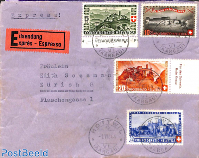 Express mail from Hottwil to Zürich