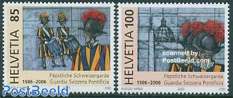 Swiss garde 2v, joint issue Vatican