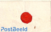 Folding letter from Arnhem to Arnhem, with a wax stamp