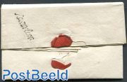 Folding letter from Haarlem to Purmerend