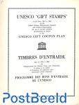UNSECO gift stamps in folder